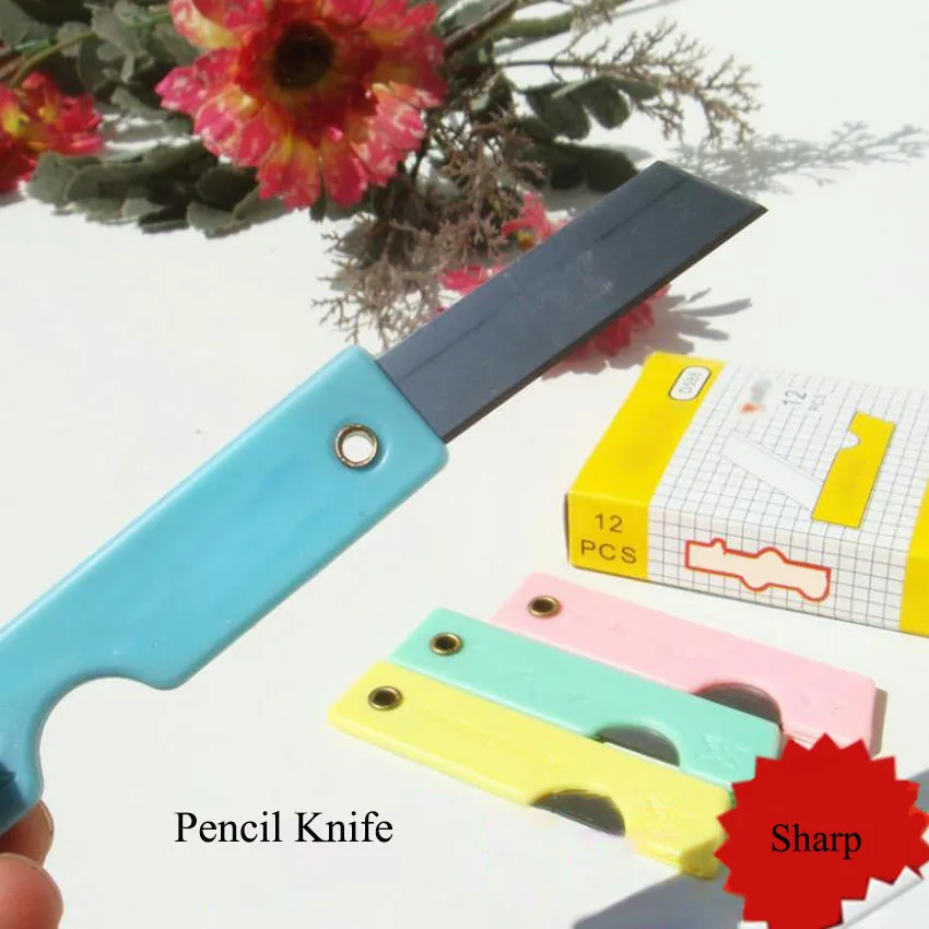 12Pcs/lots Portable Utility Knife Pencil Knives Stationery Office Supplies, Student Paper Cutter Cutting Paper Razor Blade Knife
12Pcs/lots Portable Utility Knife Pencil Knives Stationery Office Supplies, Student Paper Cutter Cutting Paper Razor Blade Knife
