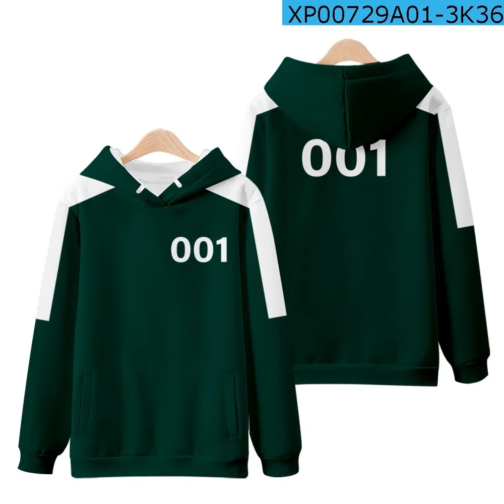 Squid Game Hoodies Jacket Korean Style Li Zhengjae Same Sweatshirt 001 218 456 Hoodie Autumn Winter Fashion Pullovers Unisex
Squid Game Hoodies Jacket Korean Style Li Zhengjae Same Sweatshirt 001 218 456 Hoodie Autumn Winter Fashion Pullovers Unisex