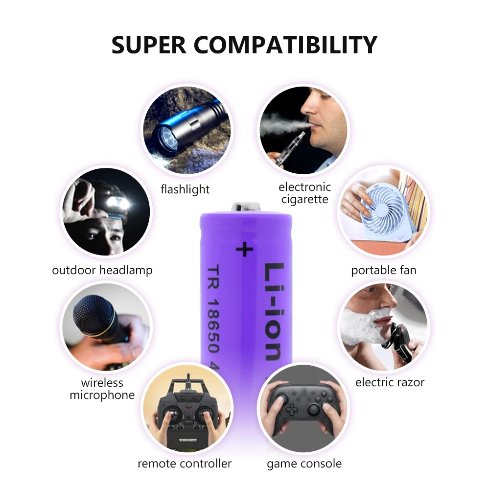 18650 Battery 4900mAh 3.7V 18650 Lithium Batteries Rechargeable For Led Torch Powerbank Emergency Light
18650 Battery 4900mAh 3.7V 18650 Lithium Batteries Rechargeable For Led Torch Powerbank Emergency Light