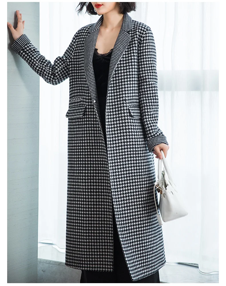 Wool Women 2020 Fashion Autumn Plaid Woolen Trench Coat Female Long Slim Women's Winter Jackets and Coats 37110
Wool Women 2020 Fashion Autumn Plaid Woolen Trench Coat Female Long Slim Women's Winter Jackets and Coats 37110