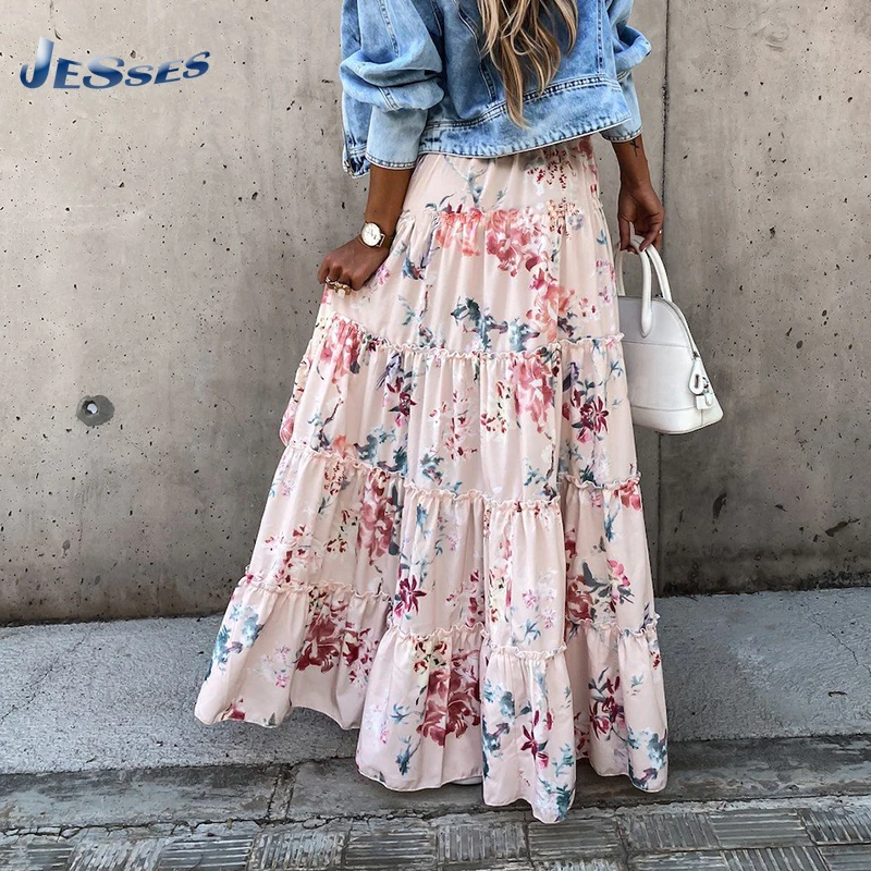 2021 Beach Boho Women Skirts Floral Printed Irregular Maxi Skirt Sexy Faldas Holiday Long Dresses For Female Summer Long Skirts
2021 Beach Boho Women Skirts Floral Printed Irregular Maxi Skirt Sexy Faldas Holiday Long Dresses For Female Summer Long Skirts