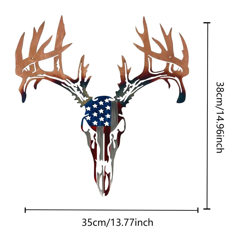 4th July Decor Metal Deer Silhouette Wall Art Ornament Independence Day Patriotic Hanging Decoration for Home DC120
4th July Decor Metal Deer Silhouette Wall Art Ornament Independence Day Patriotic Hanging Decoration for Home DC120
