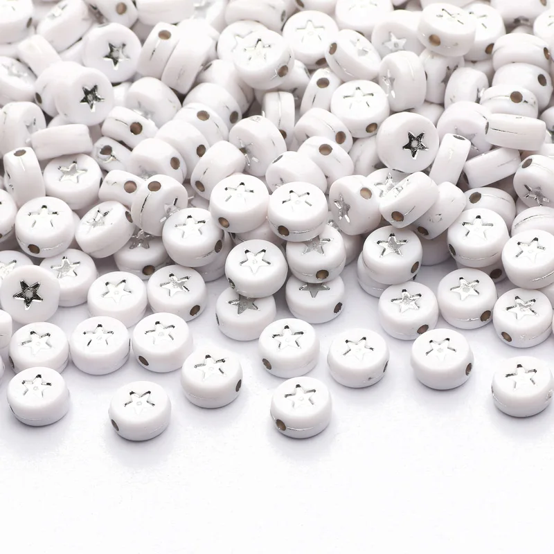 Смешанные белые акриловые бусины с круглыми звездами, 4x7 мм, бусины с отверстием для букв россыпью для изготовления ювелирных изделий, аксес...
Смешанные белые акриловые бусины с круглыми звездами, 4x7 мм, бусины с отверстием для букв россыпью для изготовления ювелирных изделий, аксес...