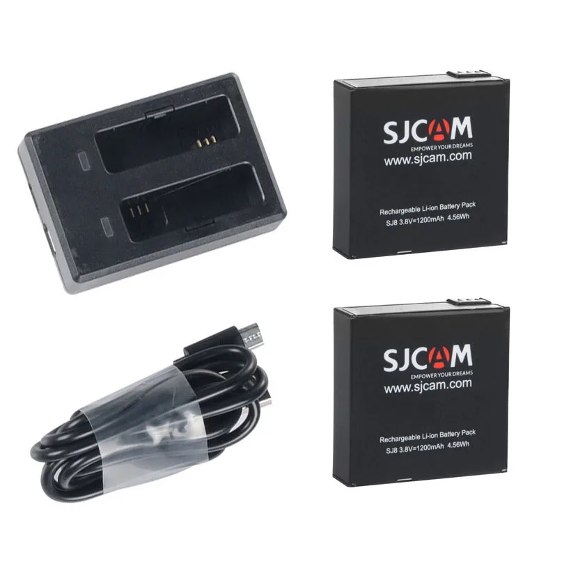 

Комплект аккумуляторов SJCAM SJ8 PRO, 1200 мАч, литий-ионные аккумуляторы, двойное зарядное устройство для экшн-камеры SJ Cam SJ8 Plus SJ8 Pro Cam