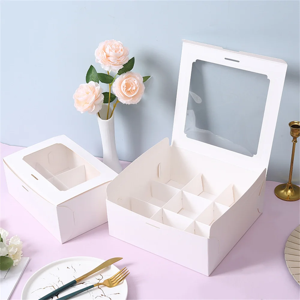 Baking Paper Box Windowed Mini Bread Mousse Cake Pastry Packaging Gift Box White Clear For 6 & 9 Cup Cakes With Removable Trays
Baking Paper Box Windowed Mini Bread Mousse Cake Pastry Packaging Gift Box White Clear For 6 & 9 Cup Cakes With Removable Trays