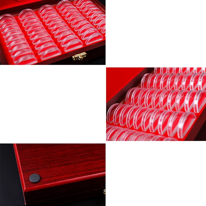 50 Pcs Wood Coin Protection Display Box Storage Case Holder Round Box Commemorative Collection Box
50 Pcs Wood Coin Protection Display Box Storage Case Holder Round Box Commemorative Collection Box
