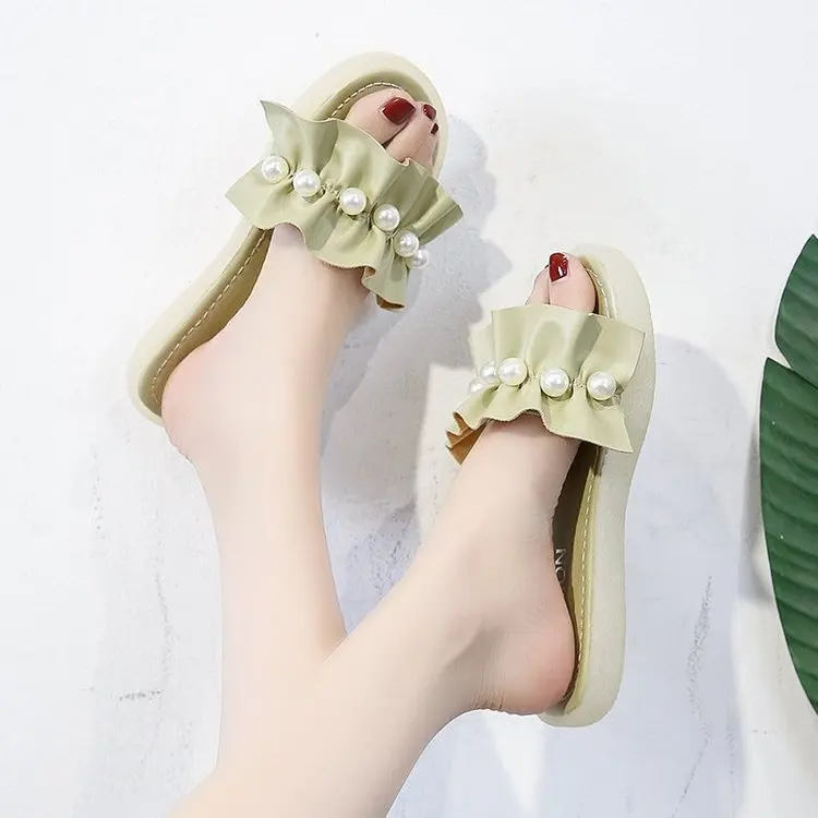 Shoes for Women 2022 Women's Sandals Slippers Flat Lace Pearl Cool Slippers Ox Tendon Soft Bottom Beach Women's Shoes
Shoes for Women 2022 Women's Sandals Slippers Flat Lace Pearl Cool Slippers Ox Tendon Soft Bottom Beach Women's Shoes
