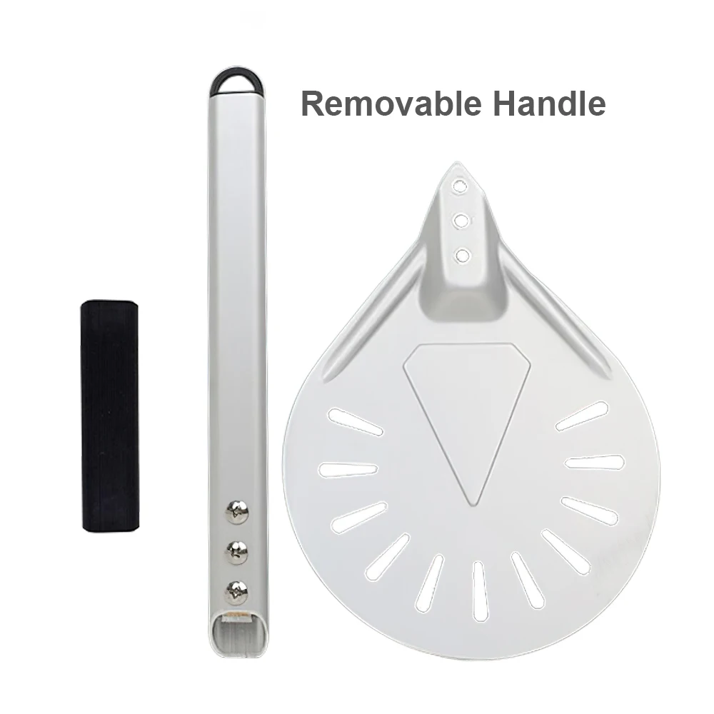 Anodized Pizza Peel Perforated Round Pizza Shovel 7/8/9 Inch Pizza Paddle Pastry Baking Accessories With Removable Handle
Anodized Pizza Peel Perforated Round Pizza Shovel 7/8/9 Inch Pizza Paddle Pastry Baking Accessories With Removable Handle