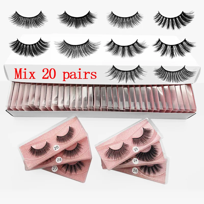 Wholesale Eyelashes Bulk 10/20/30/50 Pairs 3d Faux Mink Lashes Natural False Eyelashes Makeup Eyelash Extension Supplies
Wholesale Eyelashes Bulk 10/20/30/50 Pairs 3d Faux Mink Lashes Natural False Eyelashes Makeup Eyelash Extension Supplies