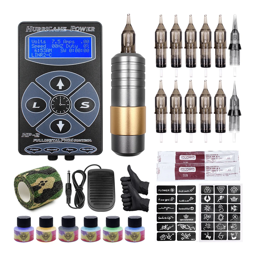 Professional Machine Tattoo Set Rotary Pen Kit With Cartridge Needles For Permanent Makeup Eyebrow Tattoo Body Artist
Professional Machine Tattoo Set Rotary Pen Kit With Cartridge Needles For Permanent Makeup Eyebrow Tattoo Body Artist