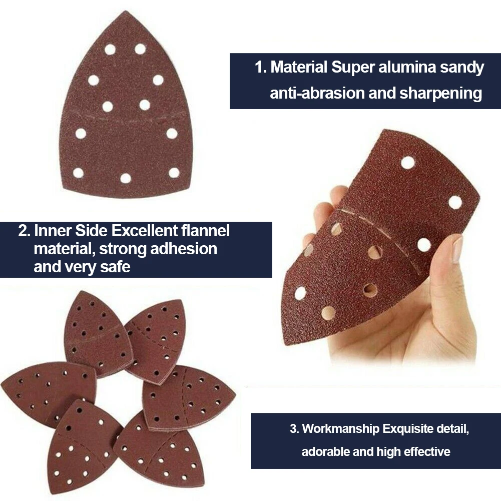 Mouse Detail Sander Sandpaper 11 Holes Triangular Sanding Paper for Multi Sander Bosch PSM 160A Detail Palm Sander 40-2000 Grits
Mouse Detail Sander Sandpaper 11 Holes Triangular Sanding Paper for Multi Sander Bosch PSM 160A Detail Palm Sander 40-2000 Grits