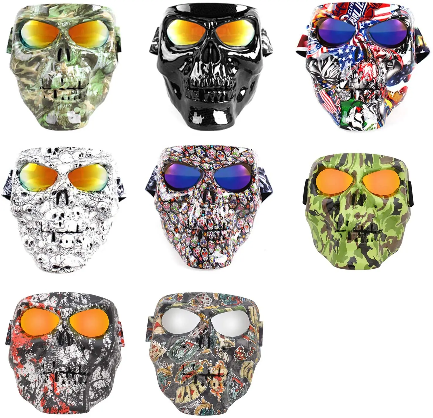 EKIND Polarized Lens Spooky Skull Face Sandproof Mask for Motorcycle Off-Road Riding Comic Role Mask
EKIND Polarized Lens Spooky Skull Face Sandproof Mask for Motorcycle Off-Road Riding Comic Role Mask