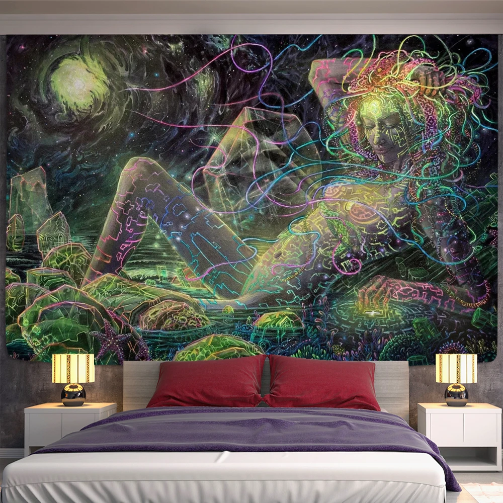 Magie Linien Medusa Tapisserie Kreative linie malerei Hexerei Psychedelic Abstraktes Naked Mädchen Hippe Wohnkultur
Magie Linien Medusa Tapisserie Kreative linie malerei Hexerei Psychedelic Abstraktes Naked Mädchen Hippe Wohnkultur