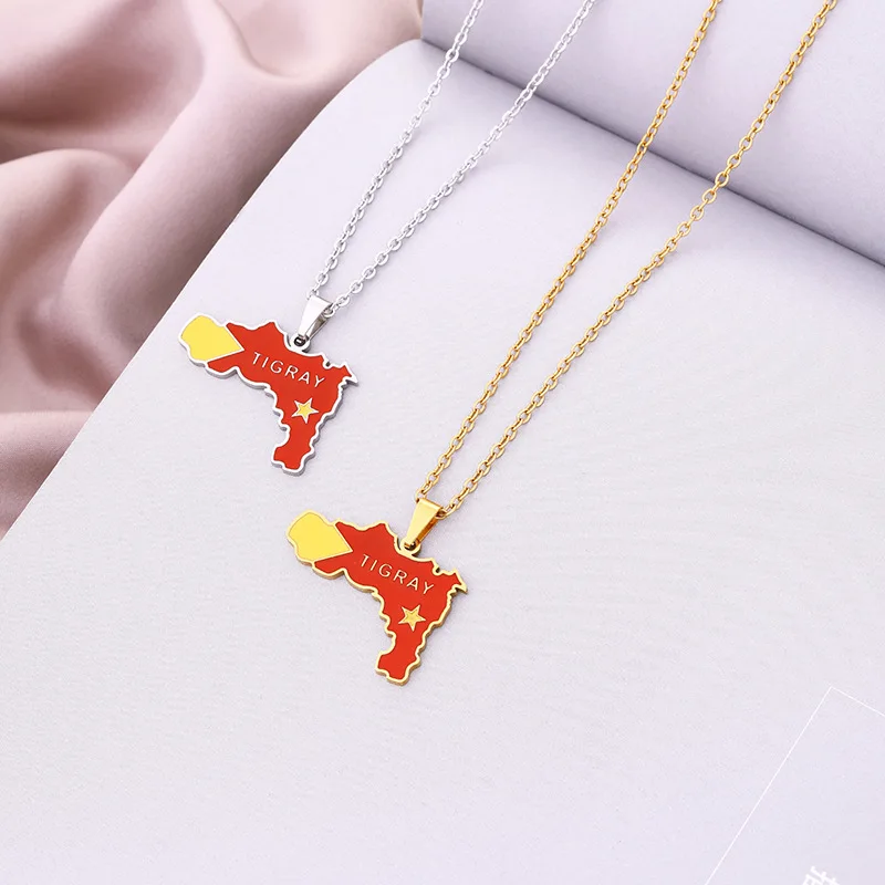 2022 New Ethiopia Tigray Region Map Flag Pendant Necklaces Jewelry personalized necklace Jewelry for Women Girls
2022 New Ethiopia Tigray Region Map Flag Pendant Necklaces Jewelry personalized necklace Jewelry for Women Girls