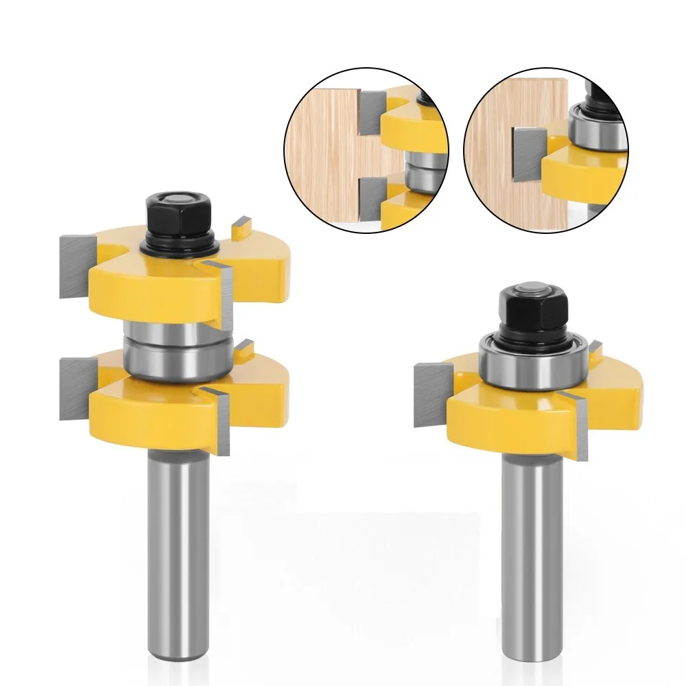 2pcs 12mm 1/2 Inch Shank Tongue & Groove Router Bits Set Stock 1-1/2 Tenon Milling Cutter For Wood Woodworking Tools Bit 03074
2pcs 12mm 1/2 Inch Shank Tongue & Groove Router Bits Set Stock 1-1/2 Tenon Milling Cutter For Wood Woodworking Tools Bit 03074