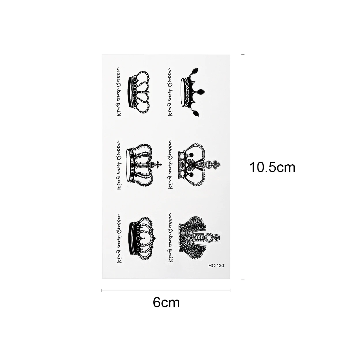 Body Art Waterproof Temporary Tattoos for Men And Women Fashion Crown Design Small Tattoo Sticker
Body Art Waterproof Temporary Tattoos for Men And Women Fashion Crown Design Small Tattoo Sticker