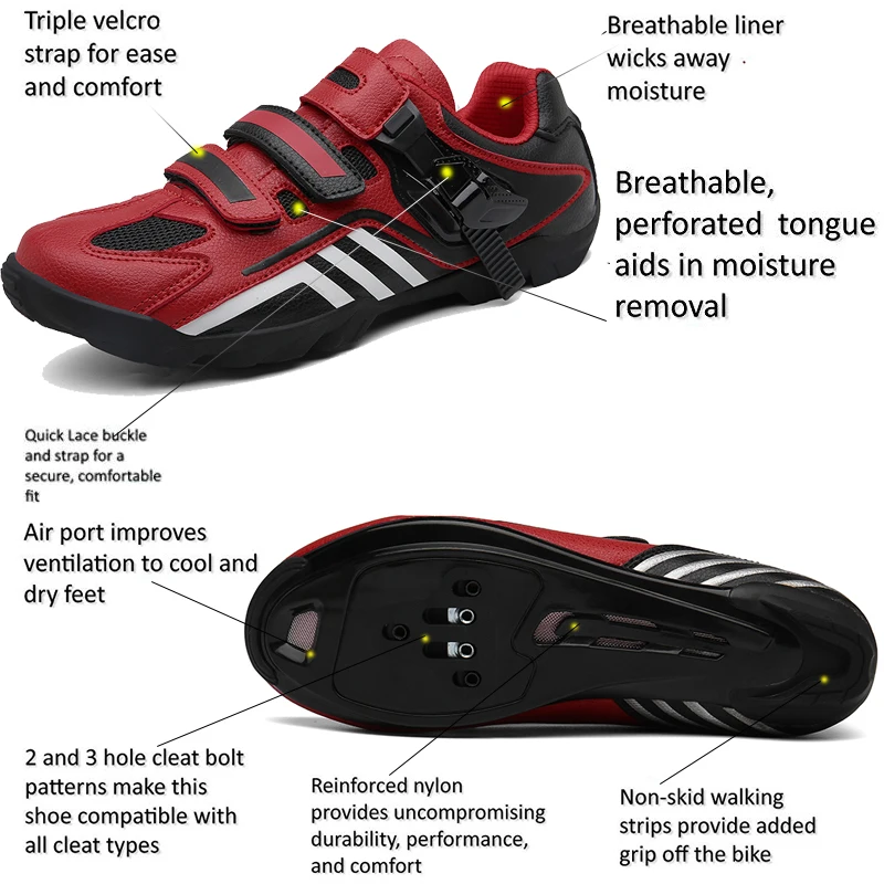 Road Cycling Shoes Men Outdoor Sport Bicycle Shoes Self-Locking Professional Racing Road Bike Shoes zapatillas ciclismo
Road Cycling Shoes Men Outdoor Sport Bicycle Shoes Self-Locking Professional Racing Road Bike Shoes zapatillas ciclismo