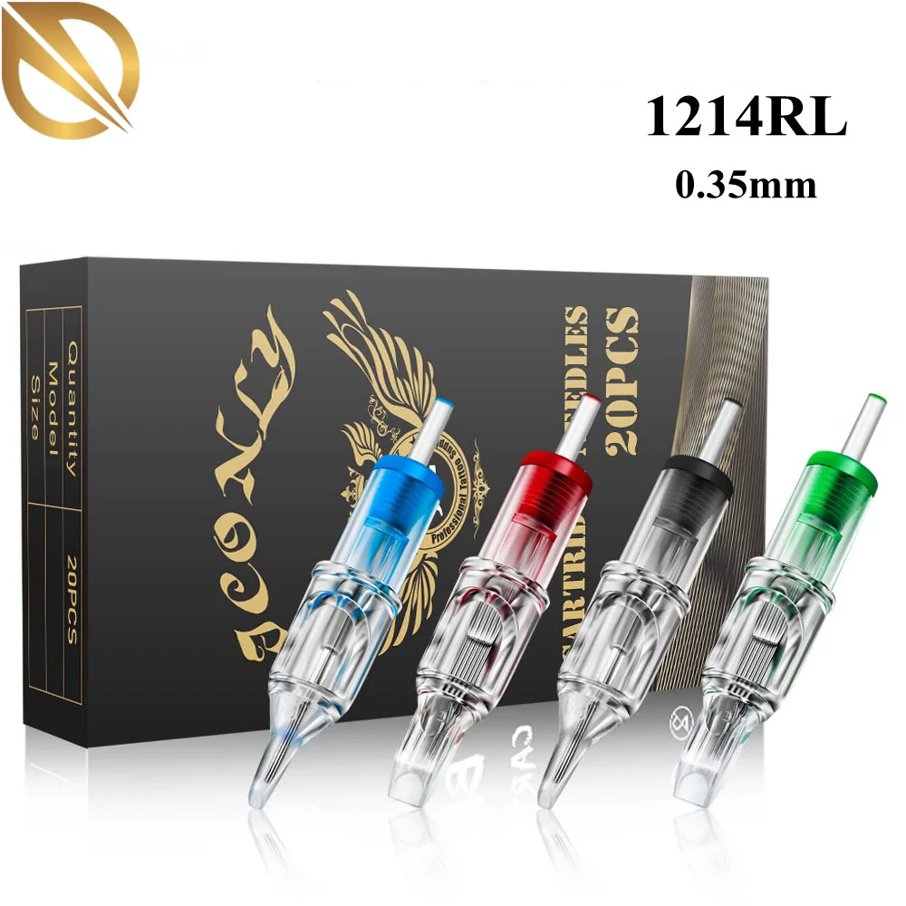 JCONLY Tattoo Cartridges Needles 14RL 20Pcs/Box Disposable Needle 0.35mm Medium-taper for Tattoo Rotary Machine Pen
JCONLY Tattoo Cartridges Needles 14RL 20Pcs/Box Disposable Needle 0.35mm Medium-taper for Tattoo Rotary Machine Pen