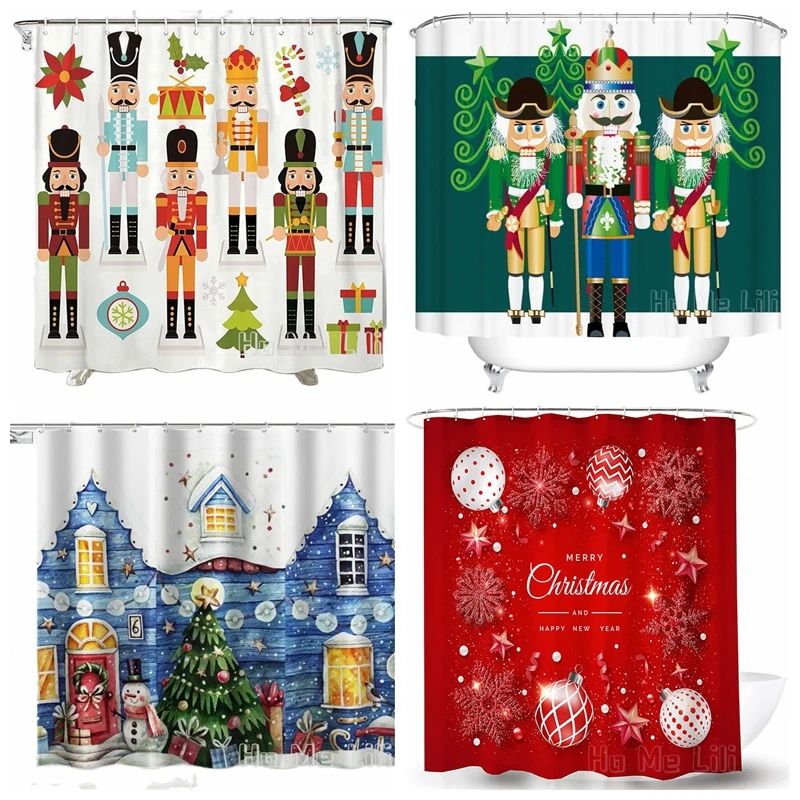 Christmas Nutcrackers Nut Boy Clipart Crown Drum Bathroom Decor Shining Snowflakes Ribbons Shower Curtain Sets With Hooks
Christmas Nutcrackers Nut Boy Clipart Crown Drum Bathroom Decor Shining Snowflakes Ribbons Shower Curtain Sets With Hooks