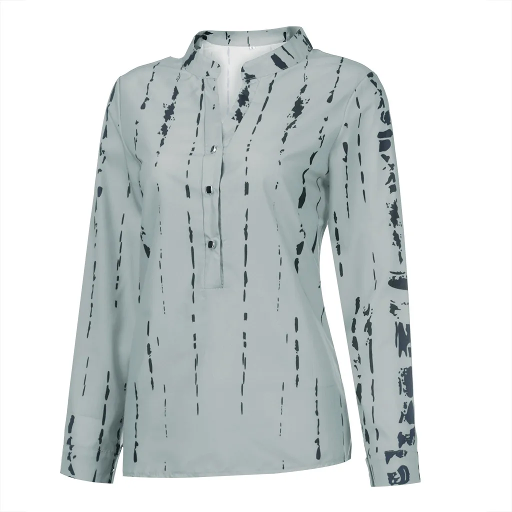 FREE OSTRICH Women's Casual Loose Print Button V-Neck Blouse Mujer Blusas Mujer Women Autumn Long Sleeve Blouse Plus Size
FREE OSTRICH Women's Casual Loose Print Button V-Neck Blouse Mujer Blusas Mujer Women Autumn Long Sleeve Blouse Plus Size