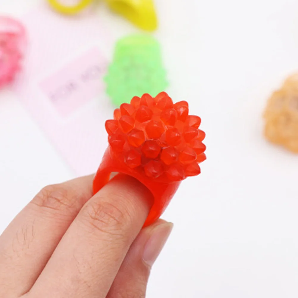 Girls Boys Fun Games Flashing LED Strawberry Party Favors Glow Jelly Light Up Toy Portable Finger Bumpy Rings Colorful Plastic
Girls Boys Fun Games Flashing LED Strawberry Party Favors Glow Jelly Light Up Toy Portable Finger Bumpy Rings Colorful Plastic