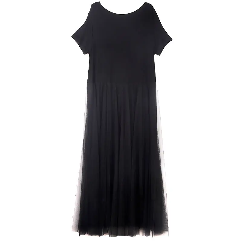 XITAO Solid Black Mesh Splicing Dress Summer New Women Simplicity Temperament Casual Fashion Loose O-neck Collar Trendy WMD1199
XITAO Solid Black Mesh Splicing Dress Summer New Women Simplicity Temperament Casual Fashion Loose O-neck Collar Trendy WMD1199