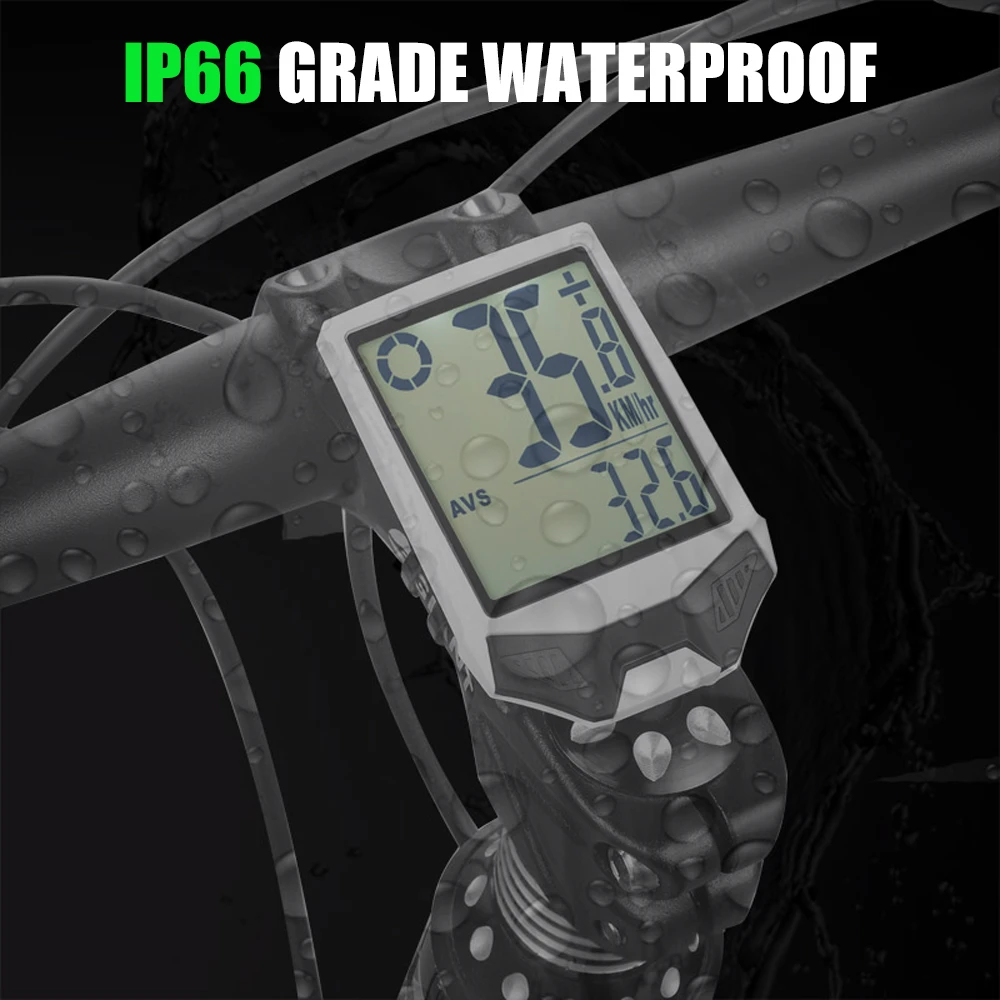 LIXADA Wireless Bike Speedometer Odometer IPX6 Waterproof Bike Computer Mountain Cycling Measurable Temperature Bike Stopwatch
LIXADA Wireless Bike Speedometer Odometer IPX6 Waterproof Bike Computer Mountain Cycling Measurable Temperature Bike Stopwatch