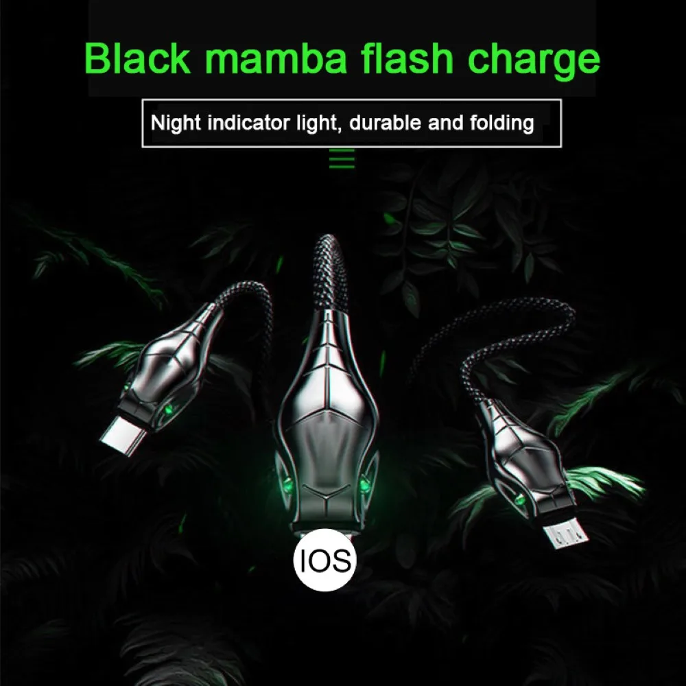 Mamba 1M Android Type-c IOS Cable 5A Fast Charging Cables Charger Adapter For iPhone/iPad/Samsung/Huawei/Xiaomi Smart Phone
Mamba 1M Android Type-c IOS Cable 5A Fast Charging Cables Charger Adapter For iPhone/iPad/Samsung/Huawei/Xiaomi Smart Phone