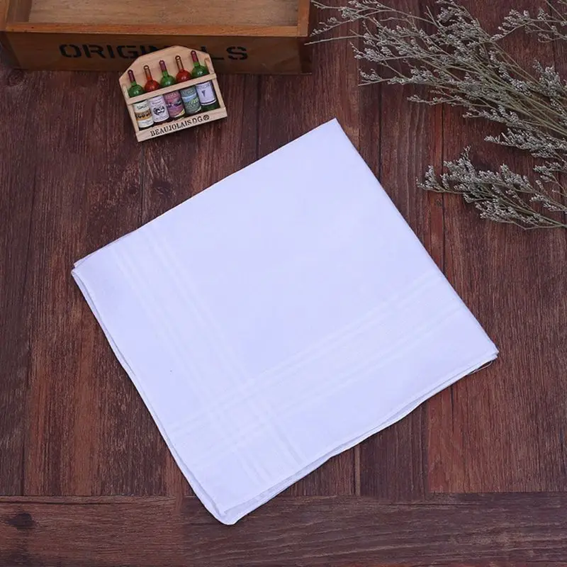 12Pcs/Set 40x40cm Men Women Cotton Handkerchiefs Pure White Classic Hankies Jacquard Striped Pocket Square Towel DIY Painting
12Pcs/Set 40x40cm Men Women Cotton Handkerchiefs Pure White Classic Hankies Jacquard Striped Pocket Square Towel DIY Painting