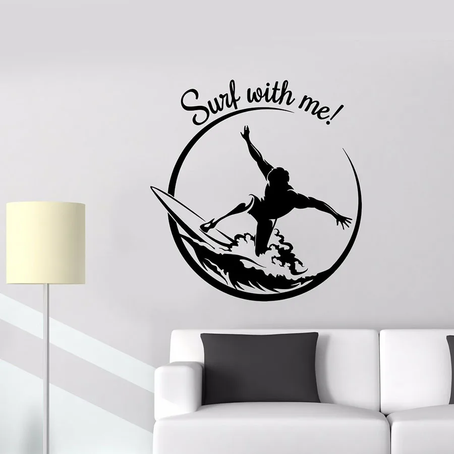Quotes Wall Sticker Surf With Me Vinyl Window Decal Garage Surfer Surfing Wave Extreme Sports Interior Decor Teen Bedroom S1119
Quotes Wall Sticker Surf With Me Vinyl Window Decal Garage Surfer Surfing Wave Extreme Sports Interior Decor Teen Bedroom S1119