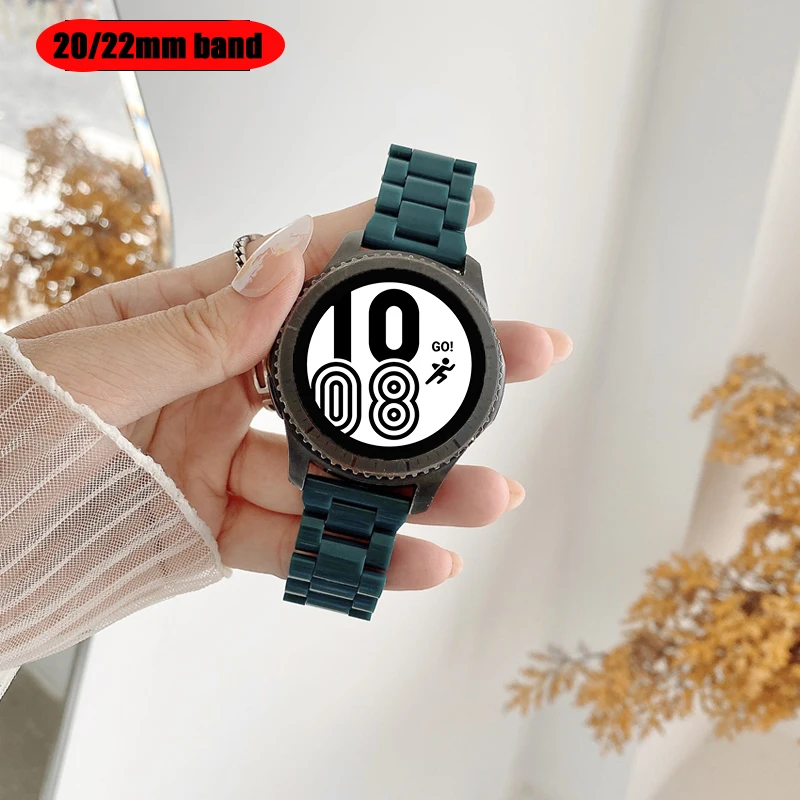 Ремешок 20/22 мм для Samsung Galaxy watch 4 classic 46 мм/42 мм/Active 2 40 мм/44 мм, браслет из полимера для Gear S3 для Huawei GT/2/2e/Pro
Ремешок 20/22 мм для Samsung Galaxy watch 4 classic 46 мм/42 мм/Active 2 40 мм/44 мм, браслет из полимера для Gear S3 для Huawei GT/2/2e/Pro