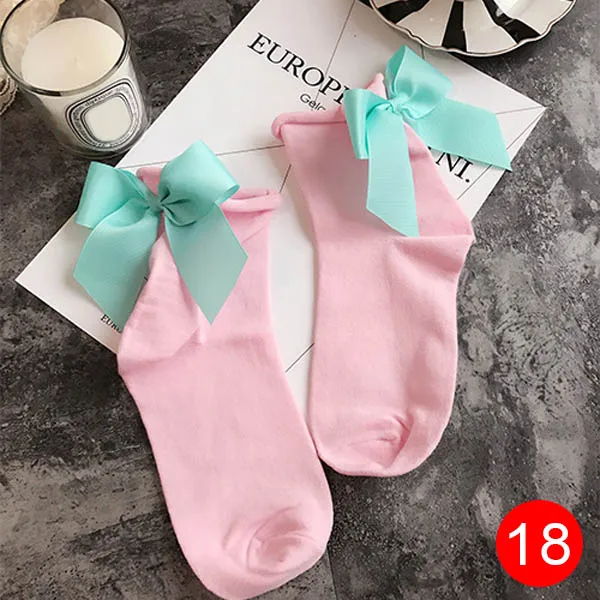 Women Ribbon Bowtie Big Bow Short Socks Breathable Cotton Ankle High Socks SER88
Women Ribbon Bowtie Big Bow Short Socks Breathable Cotton Ankle High Socks SER88