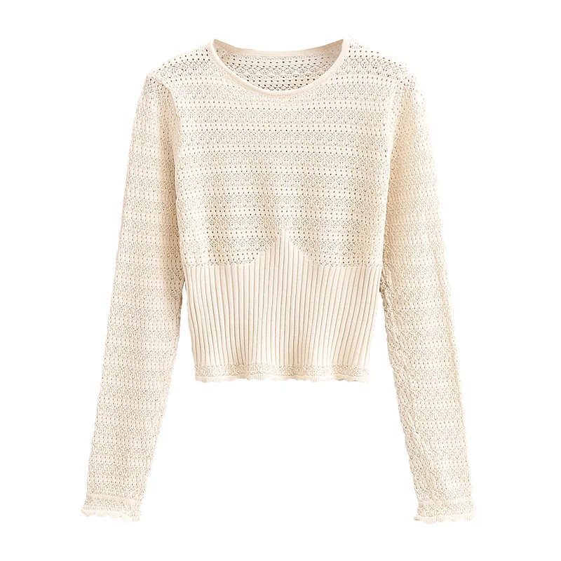 JC·KILIG 2021 Luxury Round Neck Jacquard Hollow out Knitwear Slim Thin Splicing Top S3184
JC·KILIG 2021 Luxury Round Neck Jacquard Hollow out Knitwear Slim Thin Splicing Top S3184