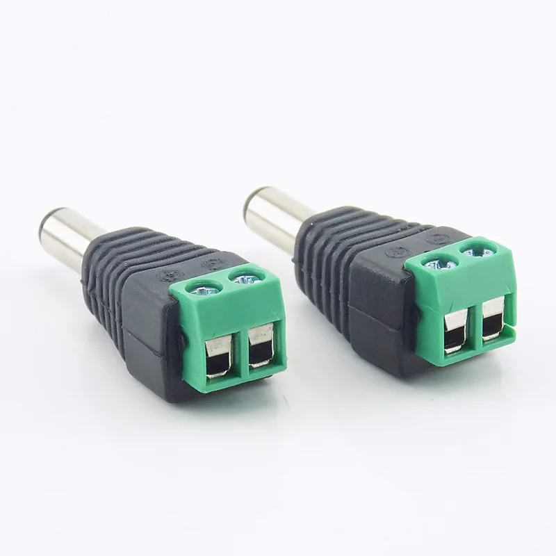10pcs/lot 2.1x5.5mm bnc connector DC Male Adapter Surveillance System Power Supply for CCTV IP Camera cctv accessories
10pcs/lot 2.1x5.5mm bnc connector DC Male Adapter Surveillance System Power Supply for CCTV IP Camera cctv accessories