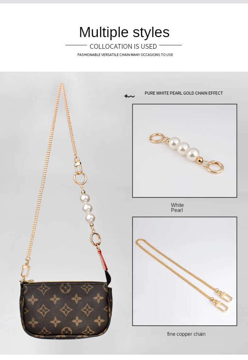 2021 Pearl chain crossbody bag accessories to buy Shoulder Crossbody Bag Strap for Cluth Small Handbag Handle DIY Fashion
2021 Pearl chain crossbody bag accessories to buy Shoulder Crossbody Bag Strap for Cluth Small Handbag Handle DIY Fashion