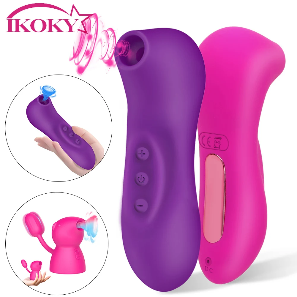 

IKOKY Clit Sucker Vibrator Tongue Vibrating Nipple Sucking Blowjob Clitoris Stimulator Etotic Sex Toys for Women Masturbator