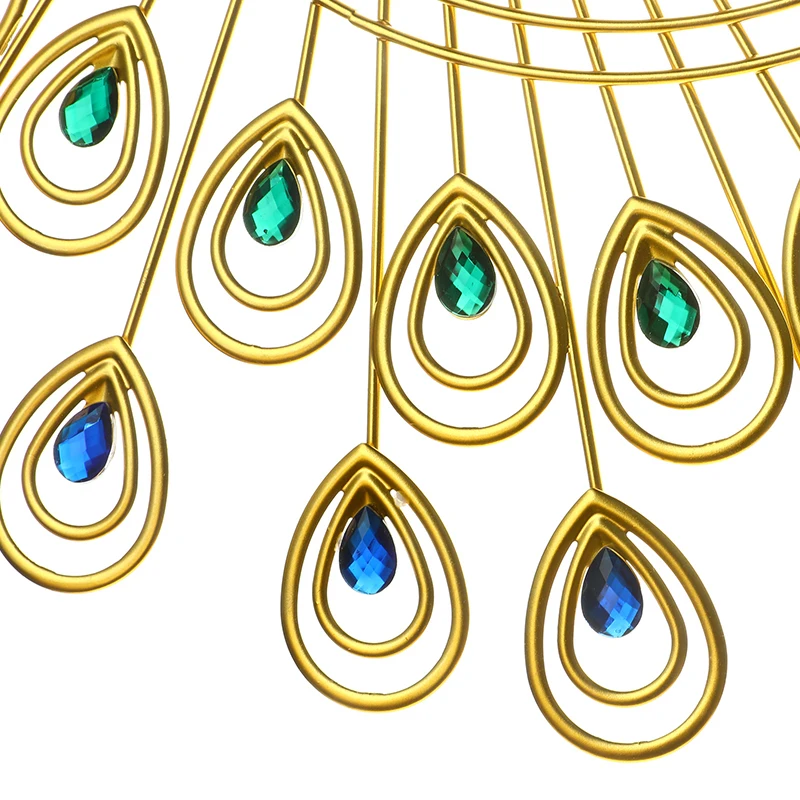 Diamond Peacock Wall Clock 53x53cm 3D Large Gold Metal Watch for Home Office Living Room Decor DIY Clocks Ornaments Crafts Gift
Diamond Peacock Wall Clock 53x53cm 3D Large Gold Metal Watch for Home Office Living Room Decor DIY Clocks Ornaments Crafts Gift