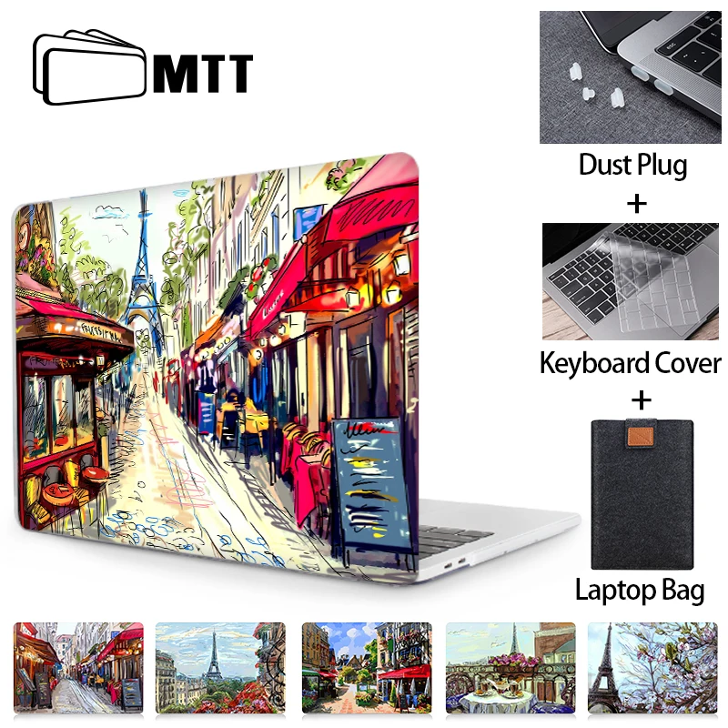 Чехол MTT с изображением Эйфелевой башни для Macbook Air Pro 11 12 13 15 16 дюймов 2020 чехол