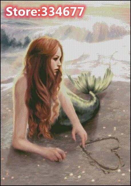 Beach Seaside Mermaid Top Quality Embroidery Needlework 14CT Unprinted Sewing Kit Art Cross Stitch Kits DIY Handmade Decor
Beach Seaside Mermaid Top Quality Embroidery Needlework 14CT Unprinted Sewing Kit Art Cross Stitch Kits DIY Handmade Decor