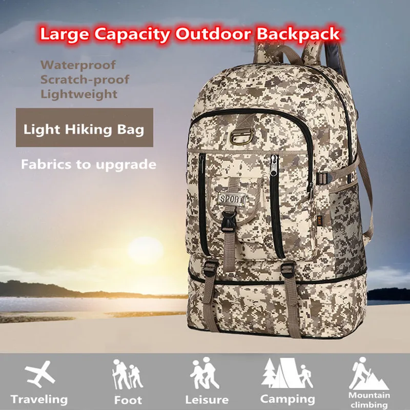 Picnic Bag 60L Ultra Large Capacity Camouflage Military Backpack Waterproof Tactical Backpack Sports Camping Hiking Hunting Bag
Picnic Bag 60L Ultra Large Capacity Camouflage Military Backpack Waterproof Tactical Backpack Sports Camping Hiking Hunting Bag