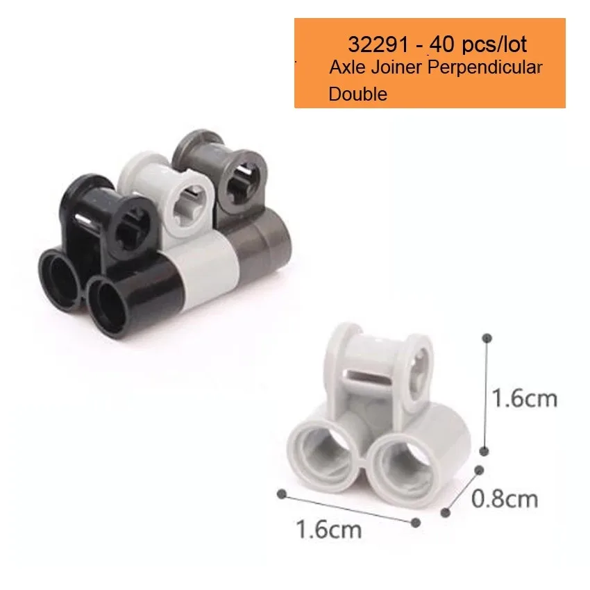 32291 High-tech Axle Joiner Perpendicular Double Building Block MOC Part Connector Accessories Assembly Toys 40pcs/lot
32291 High-tech Axle Joiner Perpendicular Double Building Block MOC Part Connector Accessories Assembly Toys 40pcs/lot