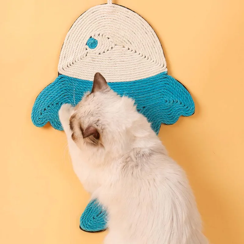 Fish Shape Cat Scratching Mat Sisal Pet Cat Scratch Pad Non-Slip Scratcher Kitten Toy Cushion Sleeping Rug With Hanging Rope
Fish Shape Cat Scratching Mat Sisal Pet Cat Scratch Pad Non-Slip Scratcher Kitten Toy Cushion Sleeping Rug With Hanging Rope