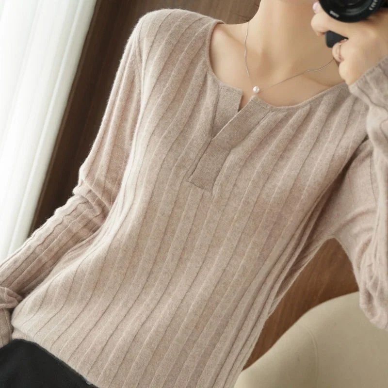 2021 Women Sweaters and Pullovers Autumn Winter Long Sleeve Pull Femme Solid Pullover Female Casual V-neck Knitted Sweater Y574
2021 Women Sweaters and Pullovers Autumn Winter Long Sleeve Pull Femme Solid Pullover Female Casual V-neck Knitted Sweater Y574