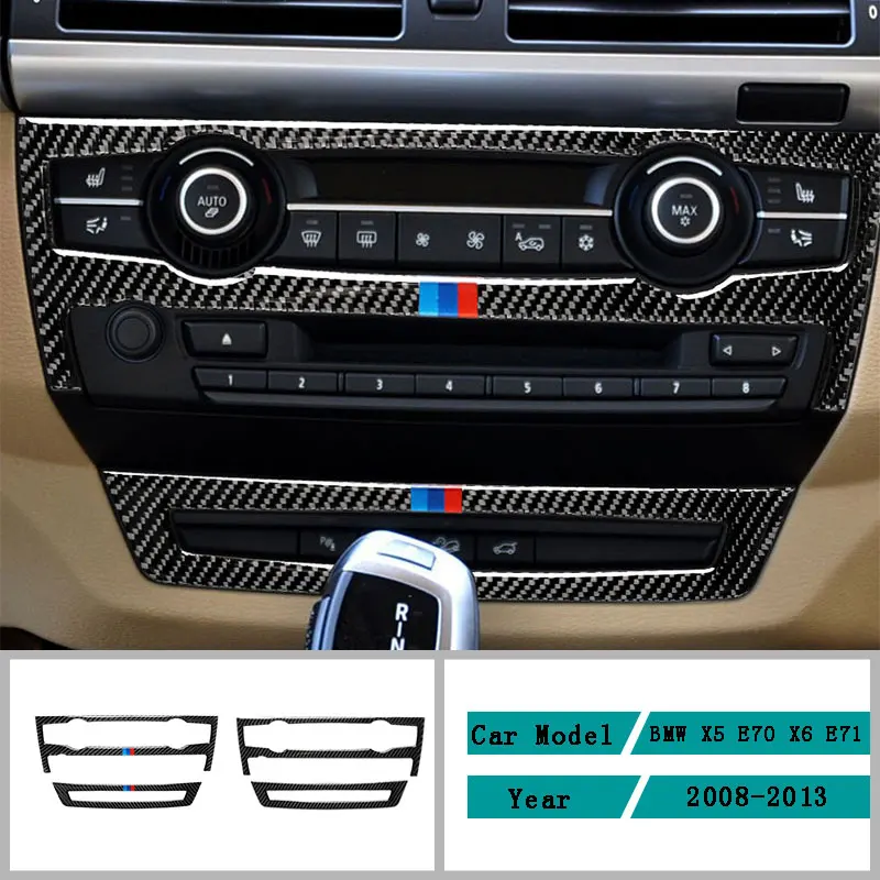 Carbon Fiber Car Accessories Interior Air Conditioning Panel Modification Cover Trim Stickers For BMW X5 E70 X6 E71 2008-2013
Carbon Fiber Car Accessories Interior Air Conditioning Panel Modification Cover Trim Stickers For BMW X5 E70 X6 E71 2008-2013