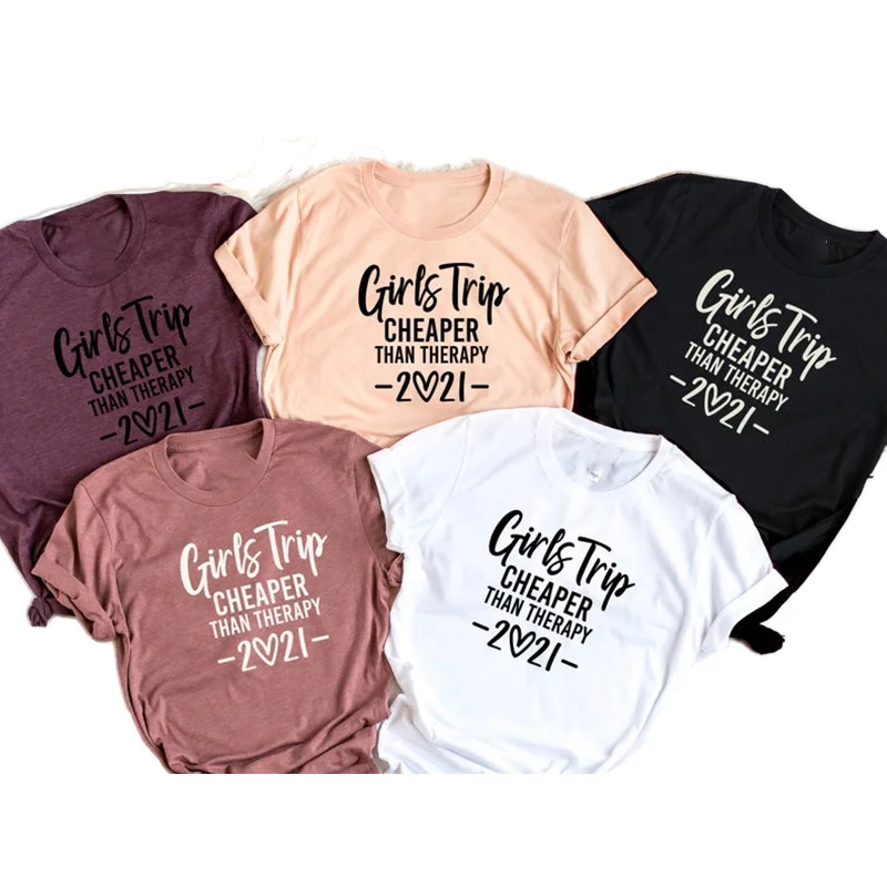 Girls Trip Cheaper Than Therapy 2021 Shirt, Girls Trip Shirt, Girls Squad Trip Shirt
Girls Trip Cheaper Than Therapy 2021 Shirt, Girls Trip Shirt, Girls Squad Trip Shirt