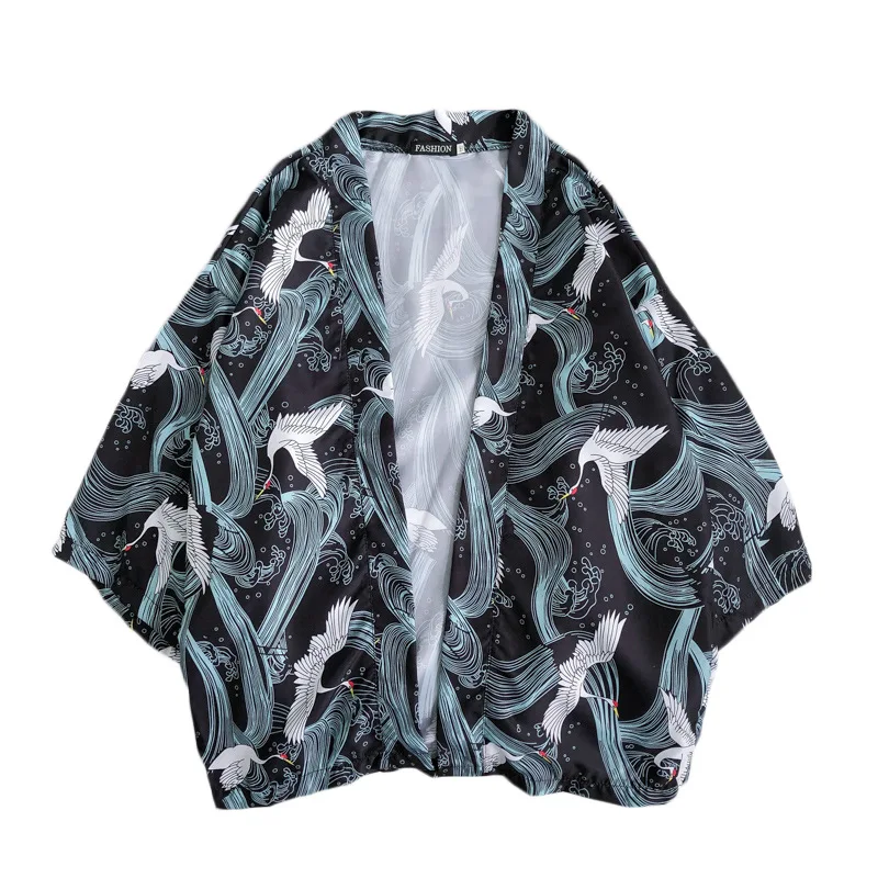 Men Fashion Summer Half Sleeve T Shirt Three Quarter Beach Loose Chinese Crane Style Open Stitch Oversized Travel Coat Shirt
Men Fashion Summer Half Sleeve T Shirt Three Quarter Beach Loose Chinese Crane Style Open Stitch Oversized Travel Coat Shirt