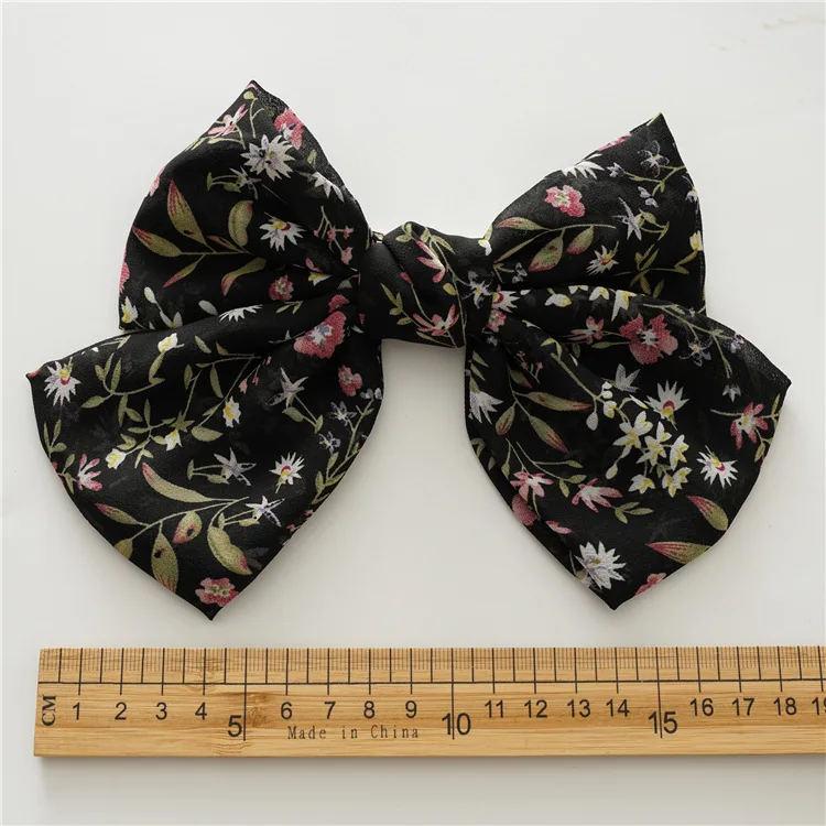 Double Layer Chiffon Floral Printed Hairpin Bowknot Side Clip Women Ladies Sweet Hair Clips Barrettes Hair Accessories
Double Layer Chiffon Floral Printed Hairpin Bowknot Side Clip Women Ladies Sweet Hair Clips Barrettes Hair Accessories