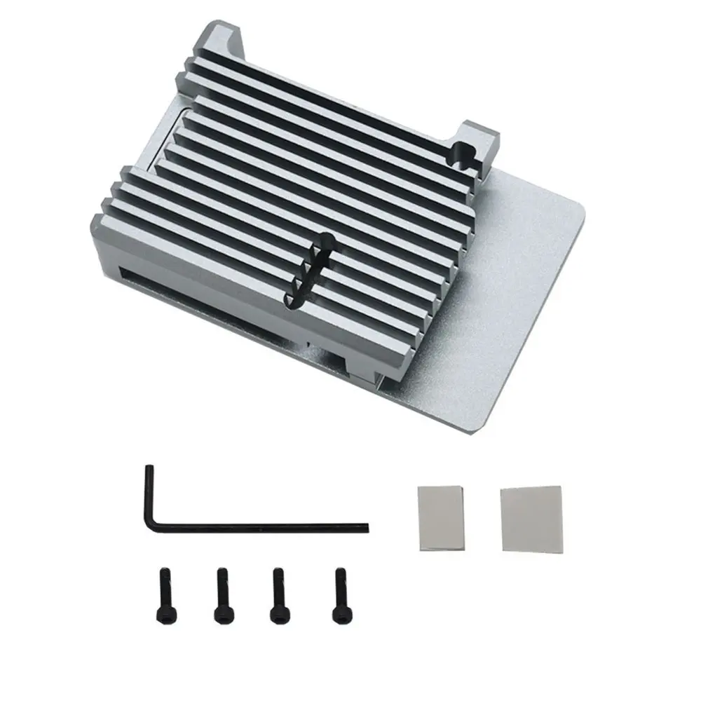 For Raspberry Pi 4 Model B Aluminum Case, Passive Cooling Aluminum Alloy Protective Shell Metal Enclosure for Raspberry Pi 4 Mod
For Raspberry Pi 4 Model B Aluminum Case, Passive Cooling Aluminum Alloy Protective Shell Metal Enclosure for Raspberry Pi 4 Mod