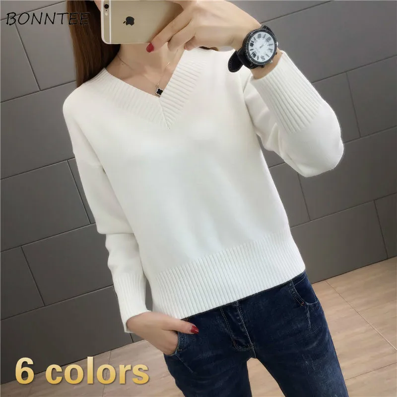 Pullovers Women Plus Velvet Thicker Candy Colors Sweater Casual Solid Knitting Tops Clothing Elegant Vintage V-neck Daily Womens
Pullovers Women Plus Velvet Thicker Candy Colors Sweater Casual Solid Knitting Tops Clothing Elegant Vintage V-neck Daily Womens