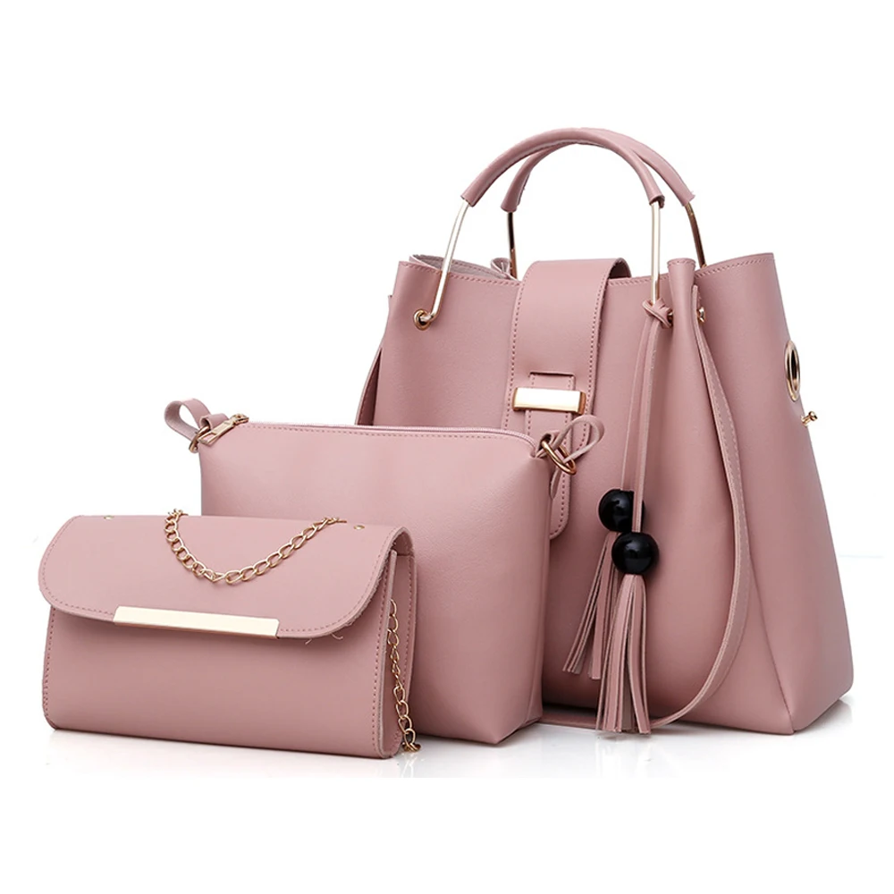 Фото Роскошный комплект женской сумки модный Дамский кошелек и сумочка на ремне